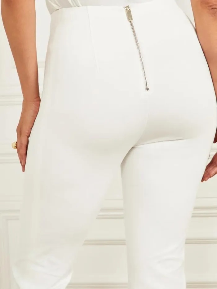 Women GUESS Bottoms Janet Pant Pale Pearl