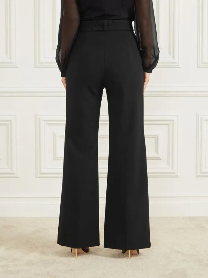 Women GUESS Bottoms Lilabeth Flared Pant Black