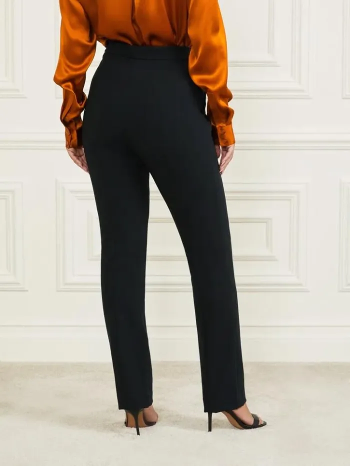 Women GUESS Bottoms Logan Straight Leg Pant Black