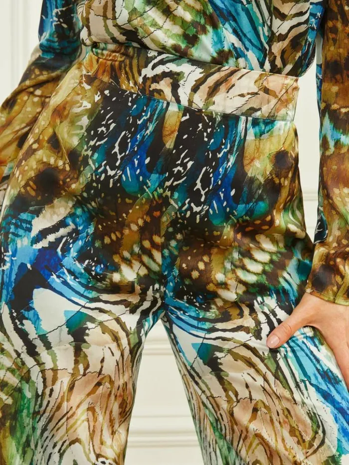 Women GUESS Bottoms Lucy Pant Eutopia Print