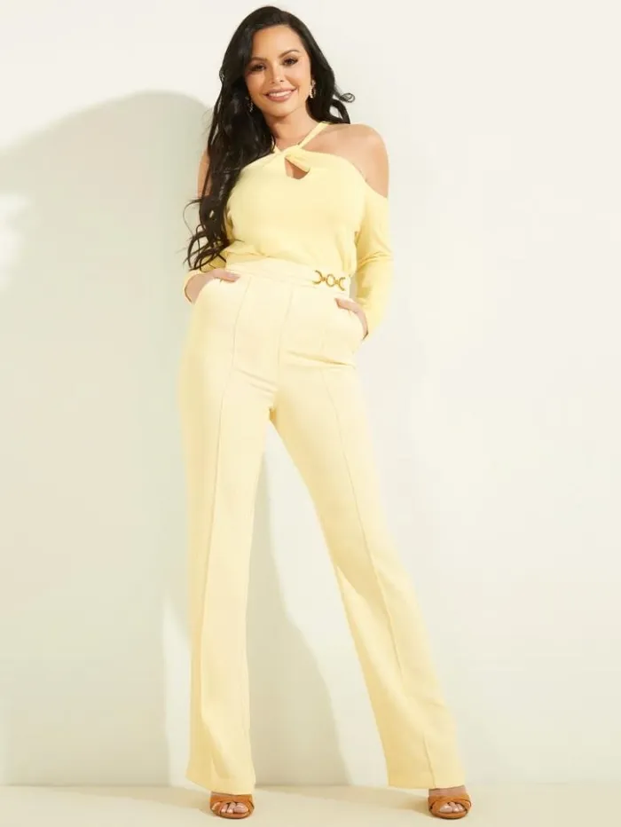 Women GUESS Bottoms Maryam Pant Cornsilk