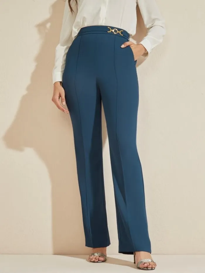 Women GUESS Bottoms Maryam Pant Secret Blue