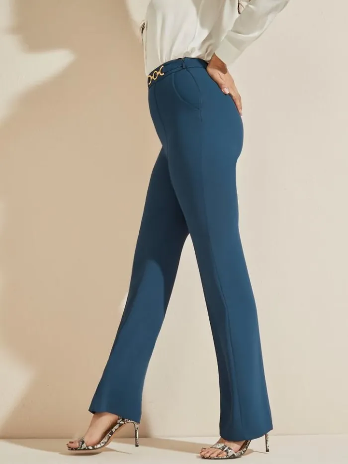 Women GUESS Bottoms Maryam Pant Secret Blue
