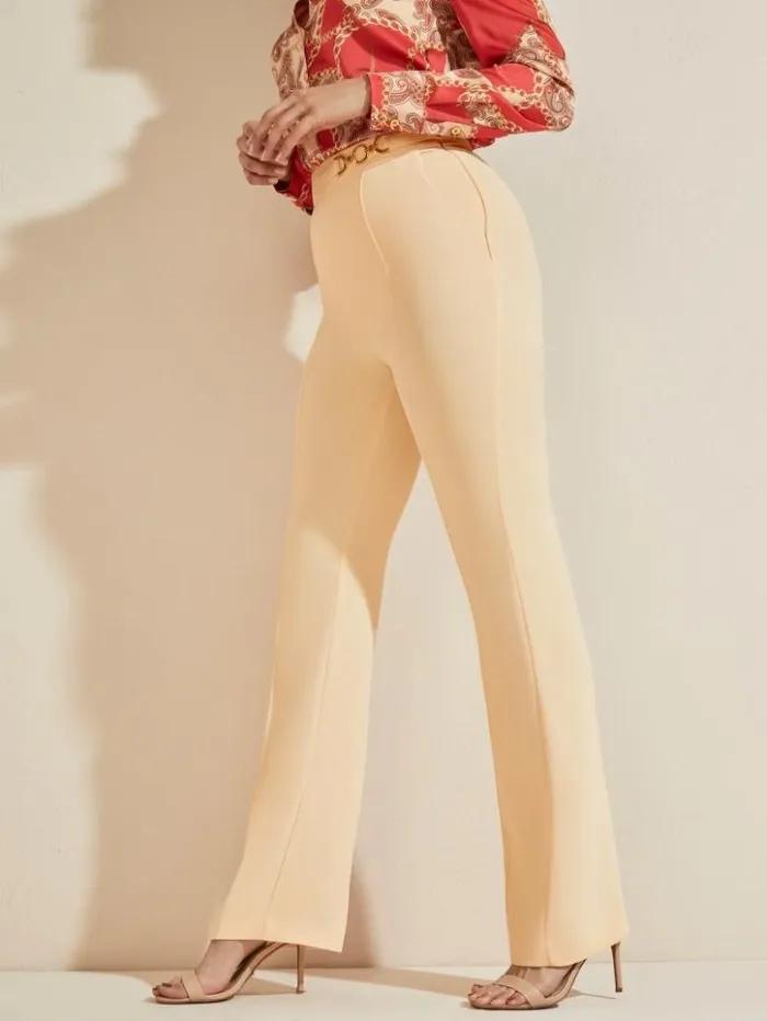 Women GUESS Bottoms Maryam Pant Whistful Peach