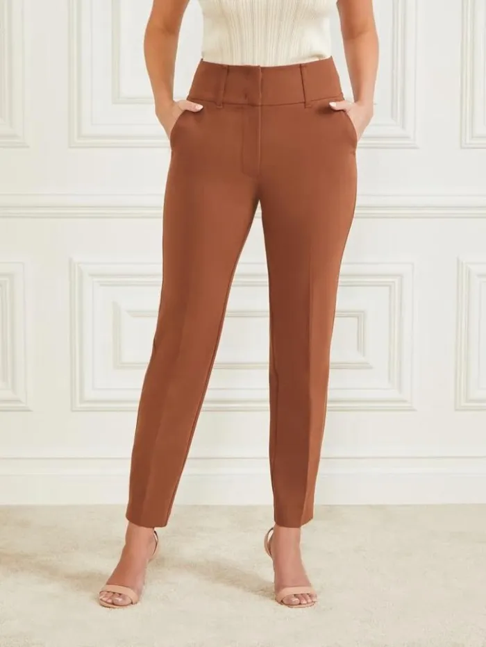 Women GUESS Bottoms Shelly Pant Brown Beauty