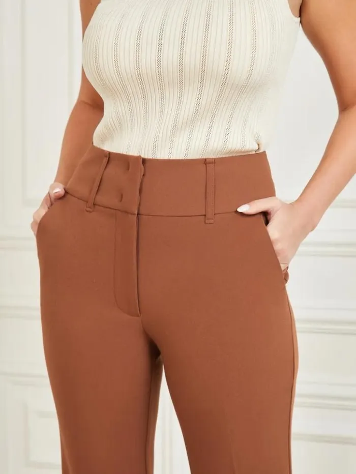 Women GUESS Bottoms Shelly Pant Brown Beauty
