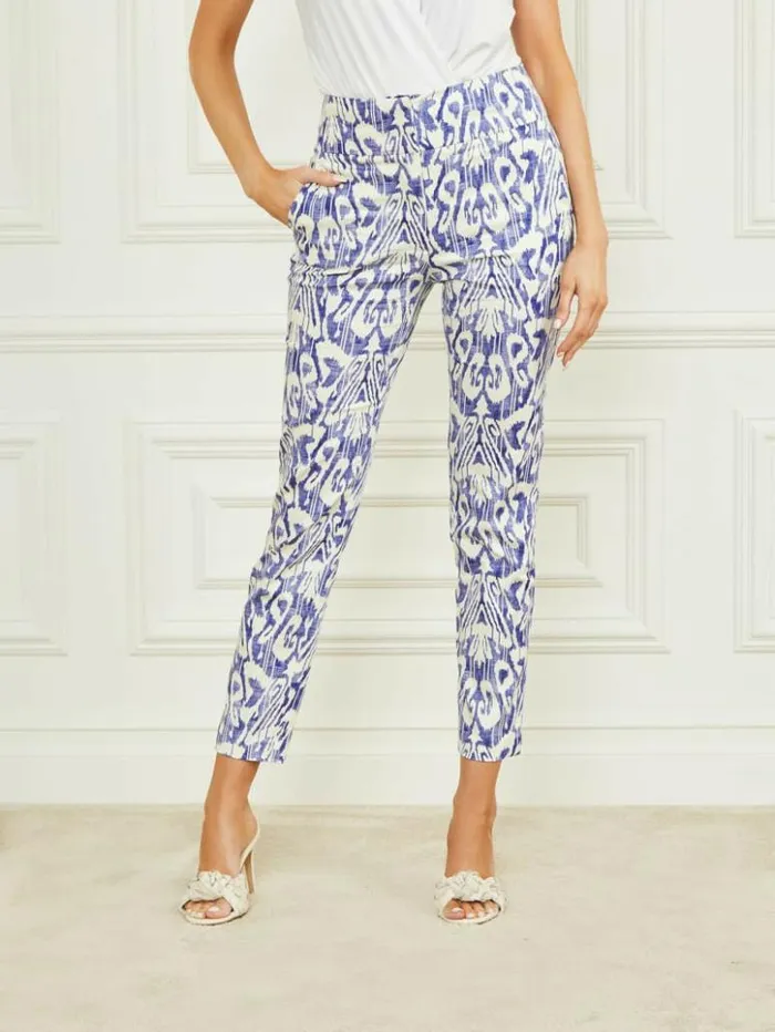 Women GUESS Bottoms Shelly Printed Pant Substance Blue Print