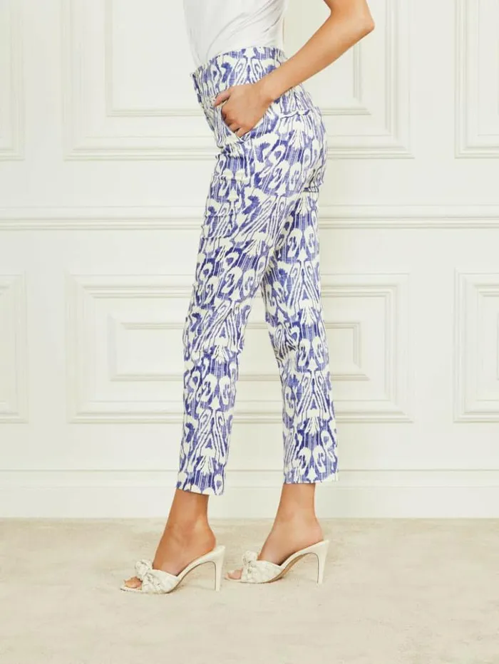 Women GUESS Bottoms Shelly Printed Pant Substance Blue Print