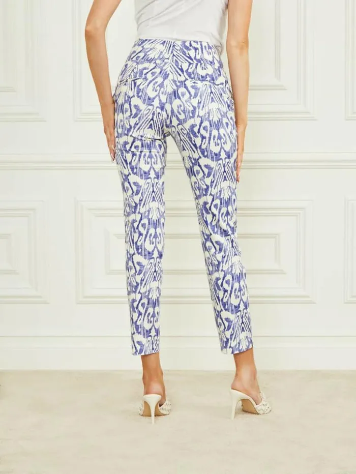 Women GUESS Bottoms Shelly Printed Pant Substance Blue Print