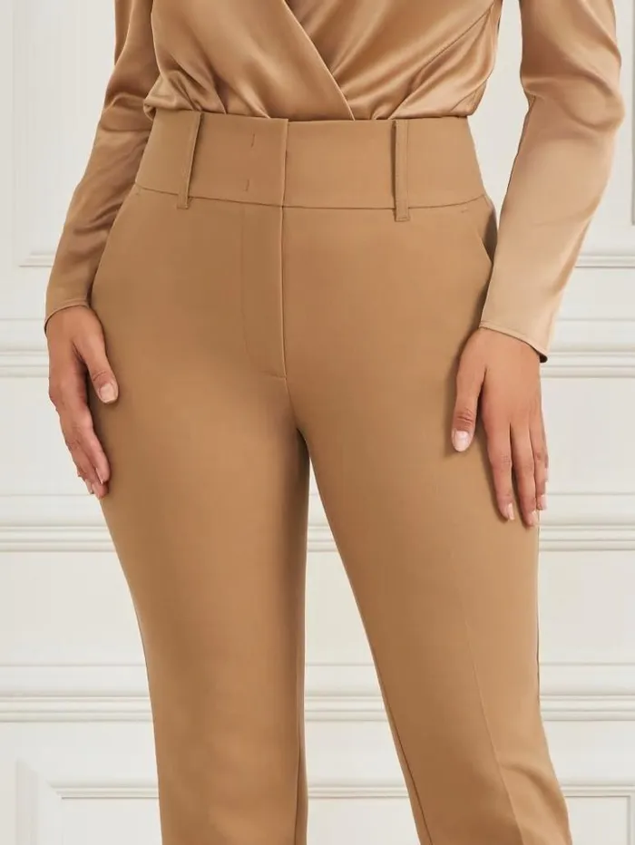 Women GUESS Bottoms Shelly Twill Pant Macchiato Multi
