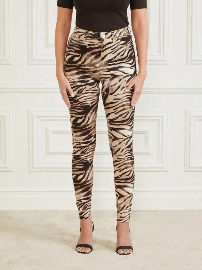 Women GUESS Bottoms Smoke And Mirrors Stiletto 99 Pant Smoke And Mirrors Print