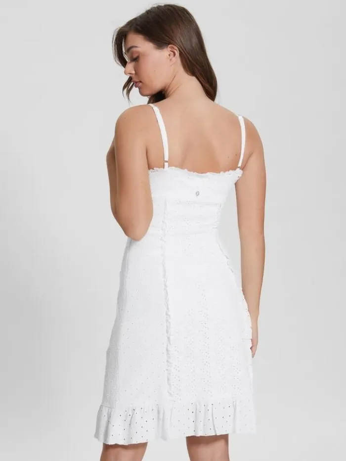 Women GUESS Dresses and Jumpsuits Amal Paisley Mini Dress Pure White