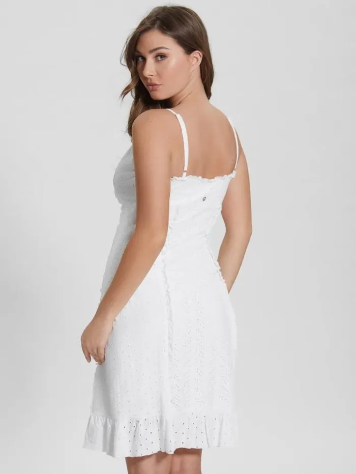 Women GUESS Dresses and Jumpsuits Amal Paisley Mini Dress Pure White