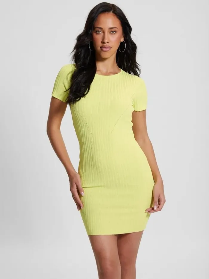Women GUESS Dresses and Jumpsuits Anne Sweater Dress Dusty Kiwi