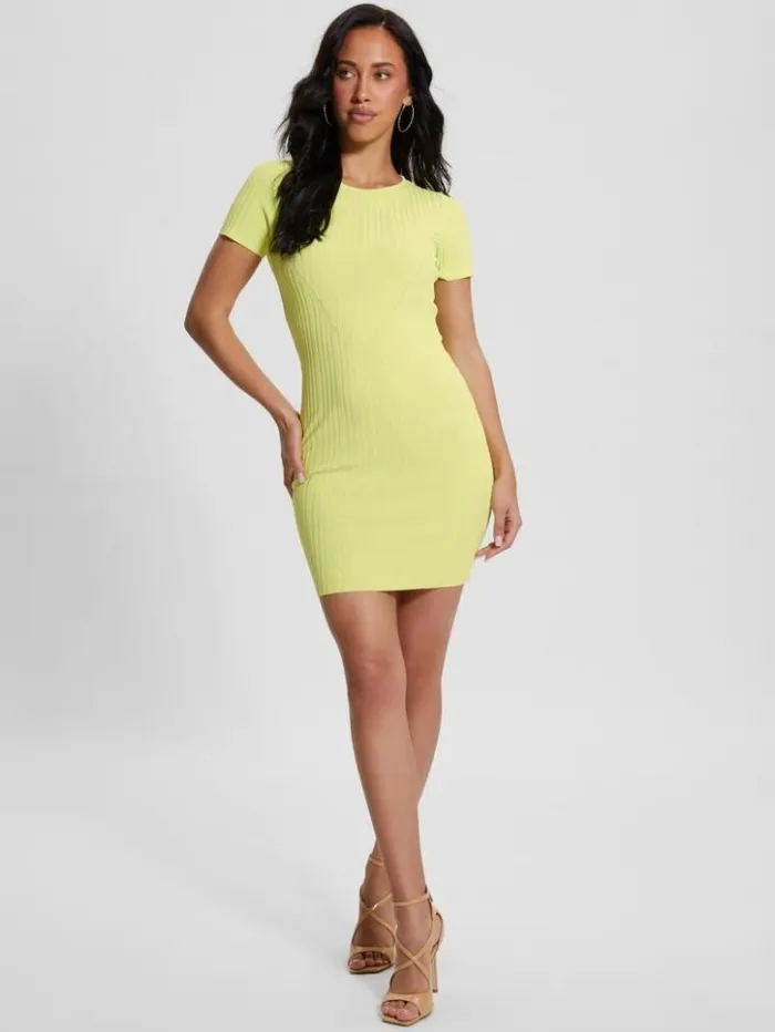 Women GUESS Dresses and Jumpsuits Anne Sweater Dress Dusty Kiwi