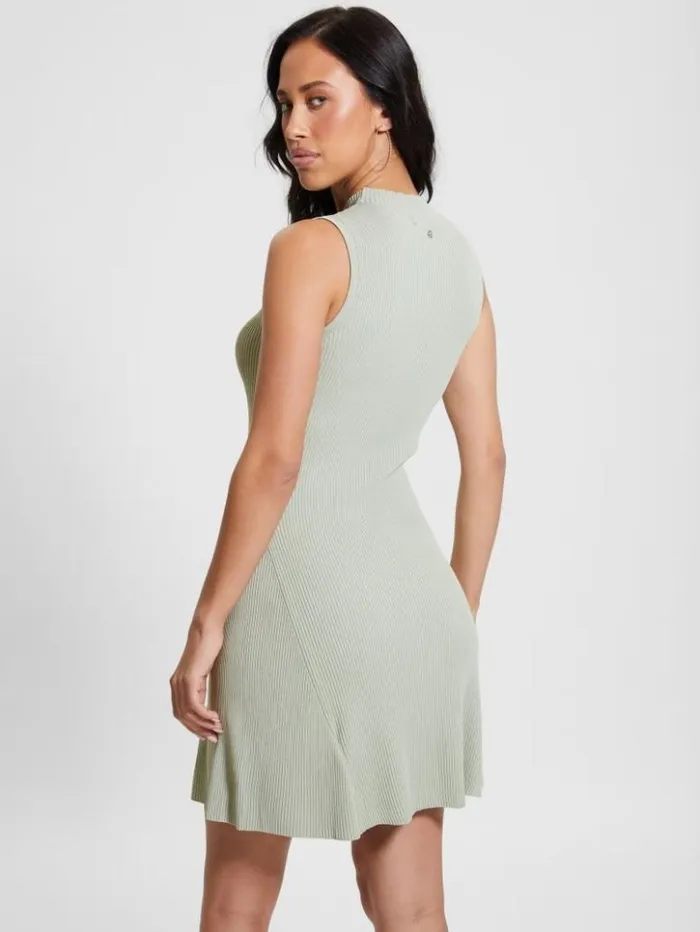 Women GUESS Dresses and Jumpsuits Audrey Fit and Flared Dress Dusty Fern