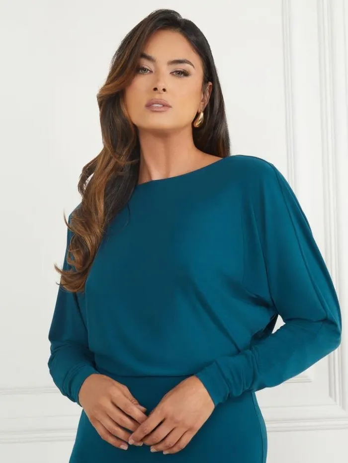 Women GUESS Dresses and Jumpsuits Cassie Dress Blue Opal