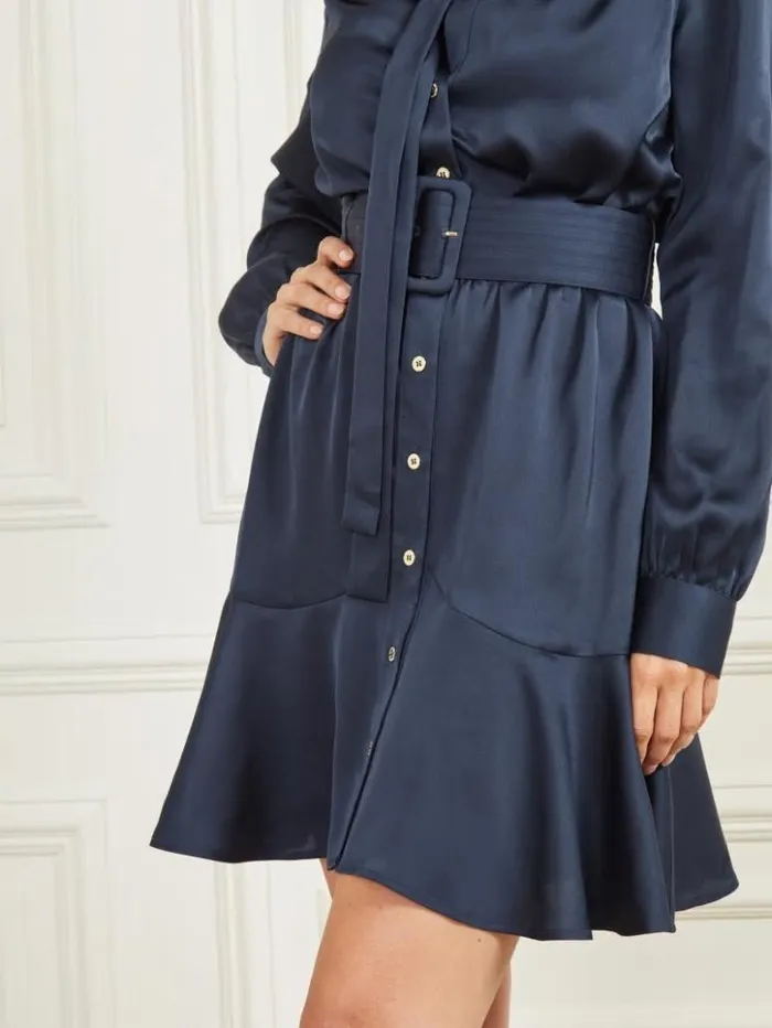 Women GUESS Dresses and Jumpsuits Dianne Shift Dress Blackened Blue