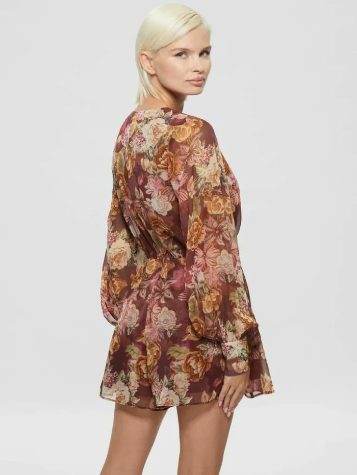 Women GUESS Dresses and Jumpsuits Eco Candis Printed Romper Digital Tapestry Print Ma Women GUESS Dresses and Jumpsuits Eco Candis Printed Romper Digital Tapestry Print Ma