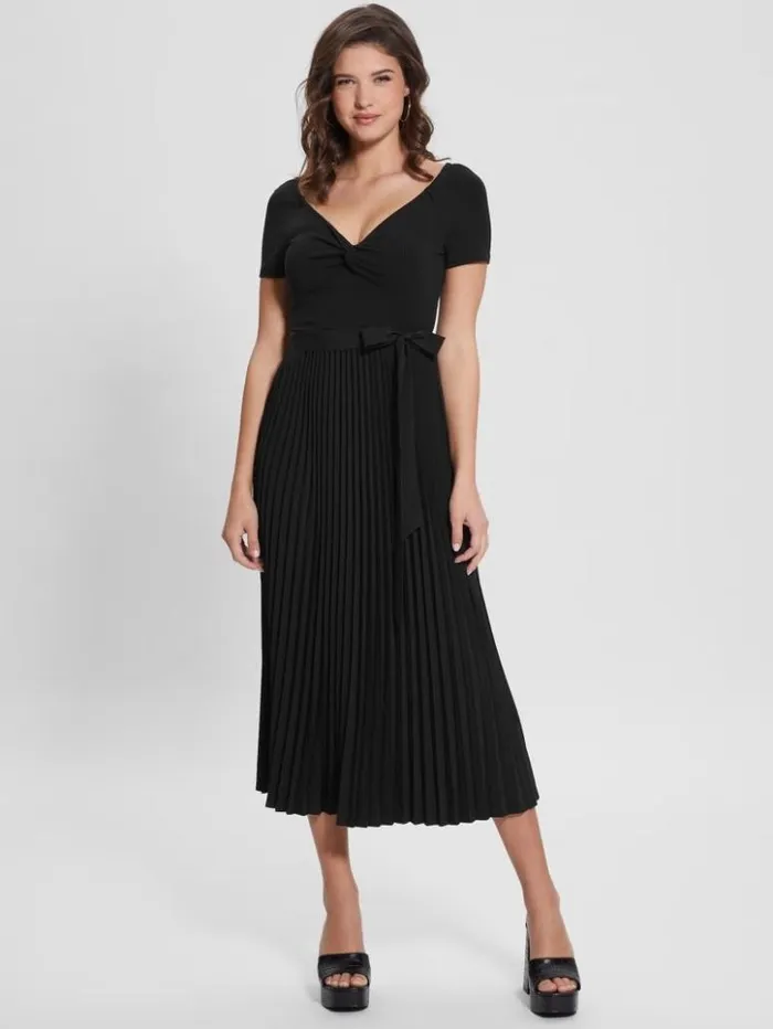 Women GUESS Dresses and Jumpsuits Eco Erynn Belted Dress Black