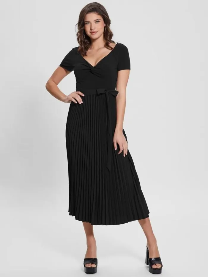 Women GUESS Dresses and Jumpsuits Eco Erynn Belted Dress Black
