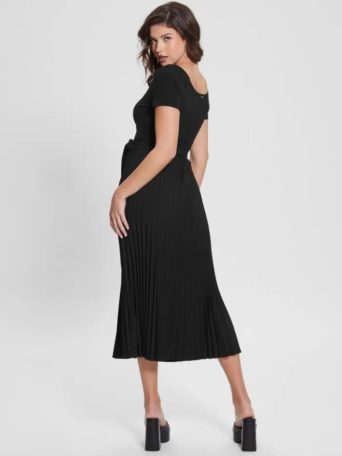 Women GUESS Dresses and Jumpsuits Eco Erynn Belted Dress Black