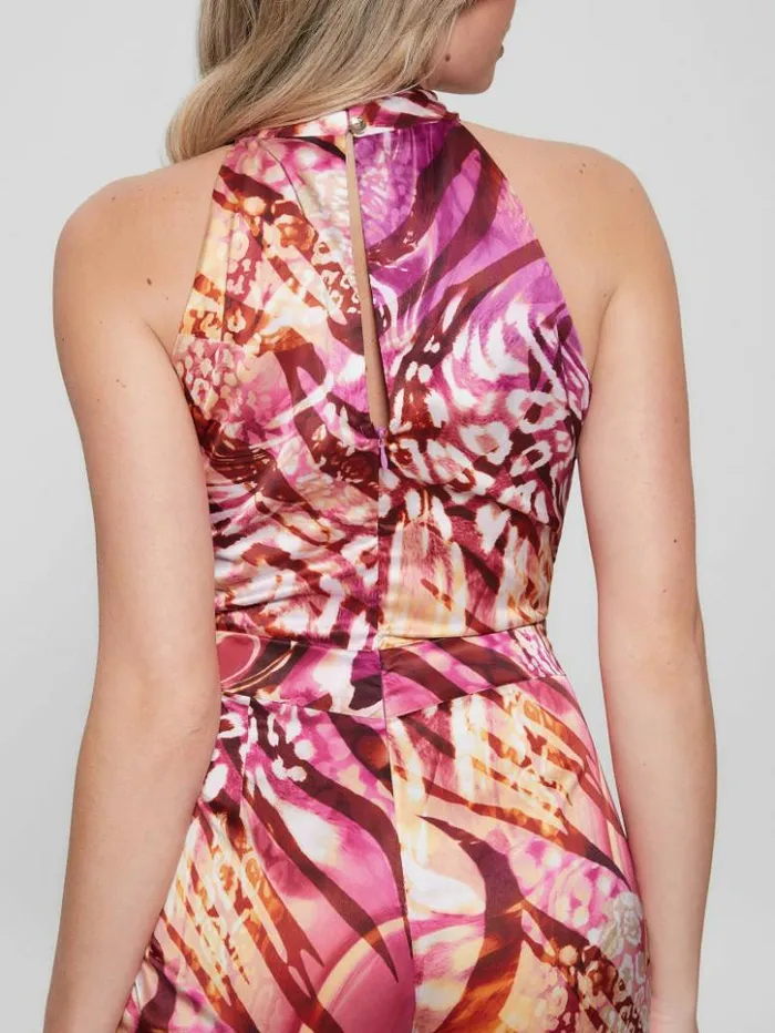 Women GUESS Dresses and Jumpsuits Eco Rose Printed Jumpsuit Colorfull Animalier Women GUESS Dresses and Jumpsuits Eco Rose Printed Jumpsuit Colorfull Animalier