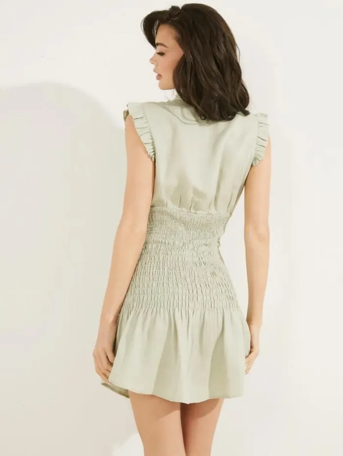 Women GUESS Dresses and Jumpsuits Eco Teodora Dress Light Matcha