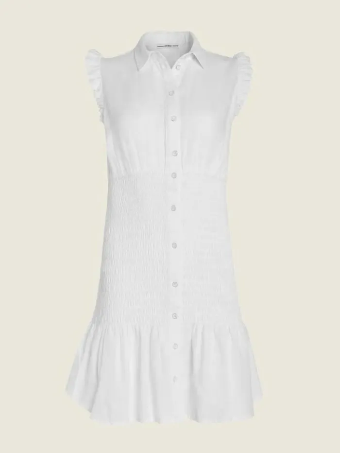 Women GUESS Dresses and Jumpsuits Eco Teodora Dress Pure White