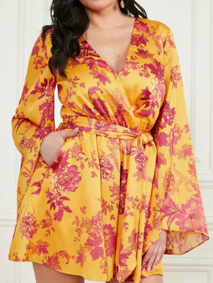 Women GUESS Dresses and Jumpsuits Emaya Romper Eden Print