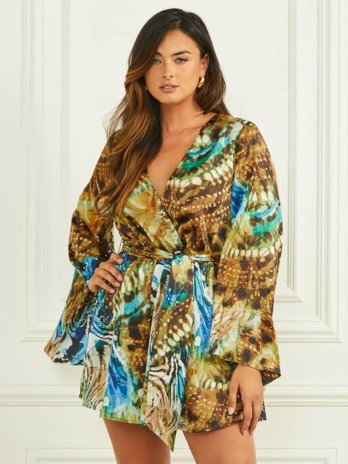 Women GUESS Dresses and Jumpsuits Emaya Romper Eutopia Print