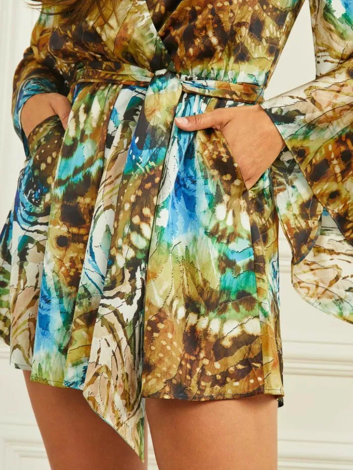 Women GUESS Dresses and Jumpsuits Emaya Romper Eutopia Print