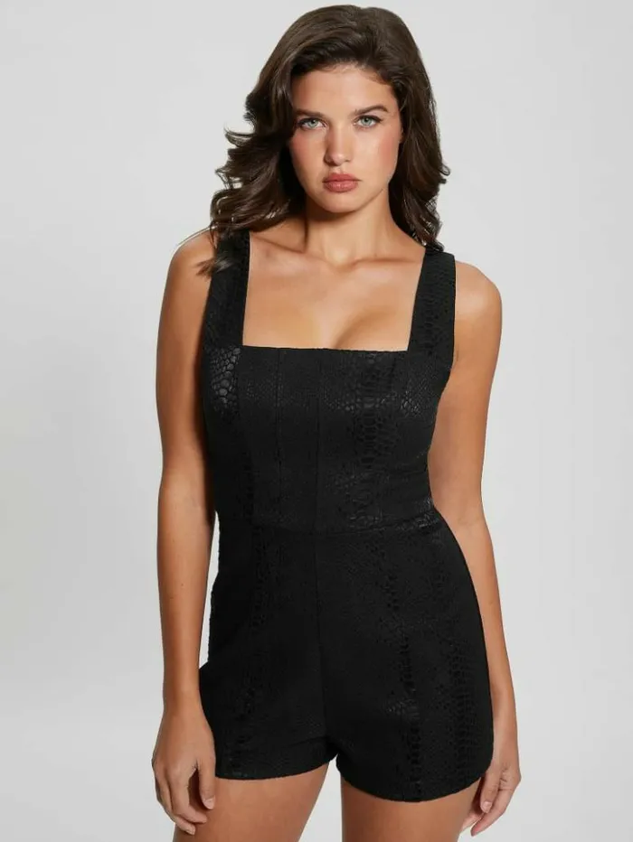 Women GUESS Dresses and Jumpsuits Gemi Sleeveless Romper Black