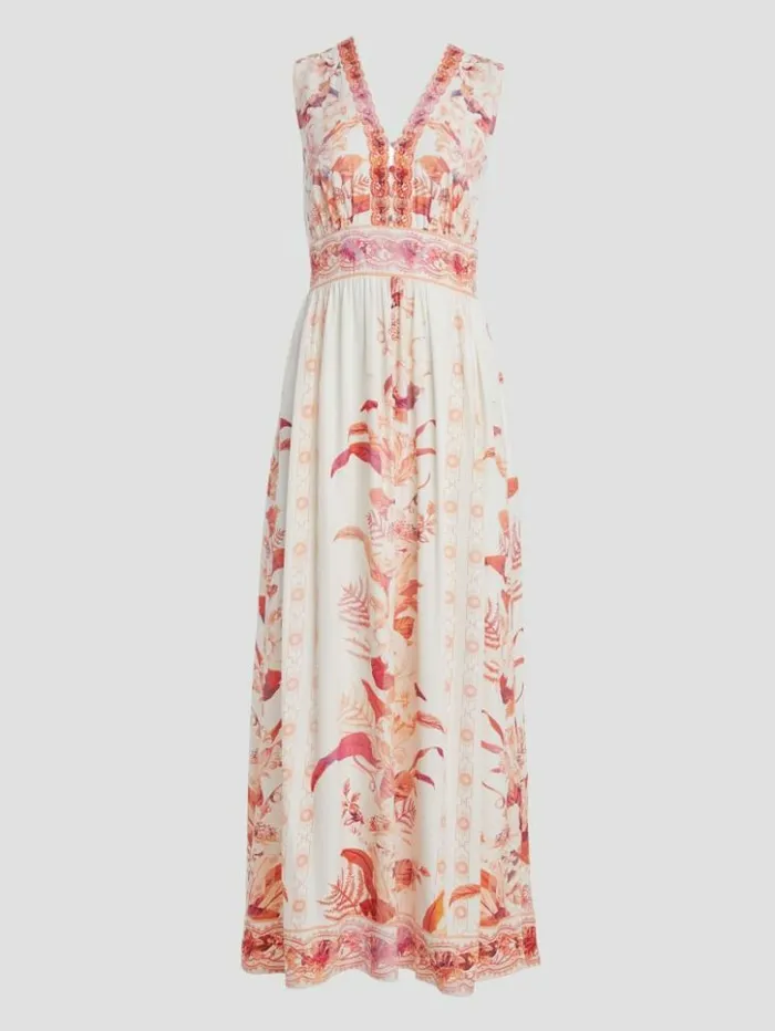Women GUESS Dresses and Jumpsuits Gisel Printed Maxi Dress Reclaimed Romance Women GUESS Dresses and Jumpsuits Gisel Printed Maxi Dress Reclaimed Romance