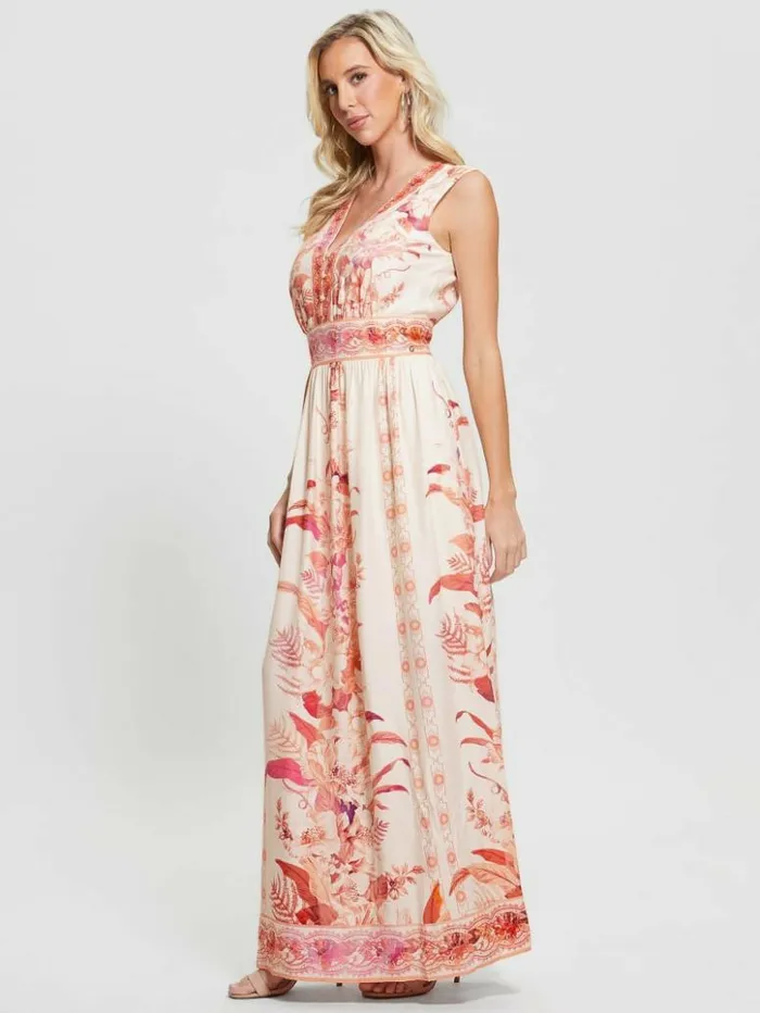 Women GUESS Dresses and Jumpsuits Gisel Printed Maxi Dress Reclaimed Romance Women GUESS Dresses and Jumpsuits Gisel Printed Maxi Dress Reclaimed Romance