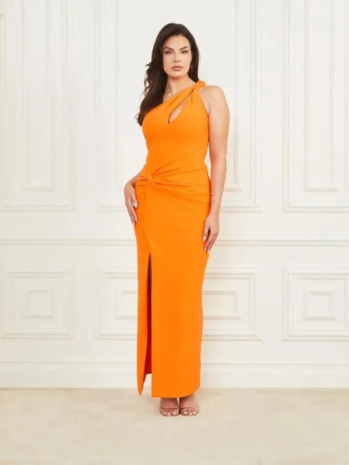 Women GUESS Dresses and Jumpsuits La Bombe Dress Superlative Orange