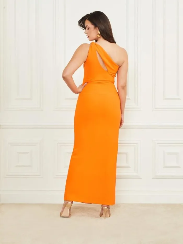Women GUESS Dresses and Jumpsuits La Bombe Dress Superlative Orange
