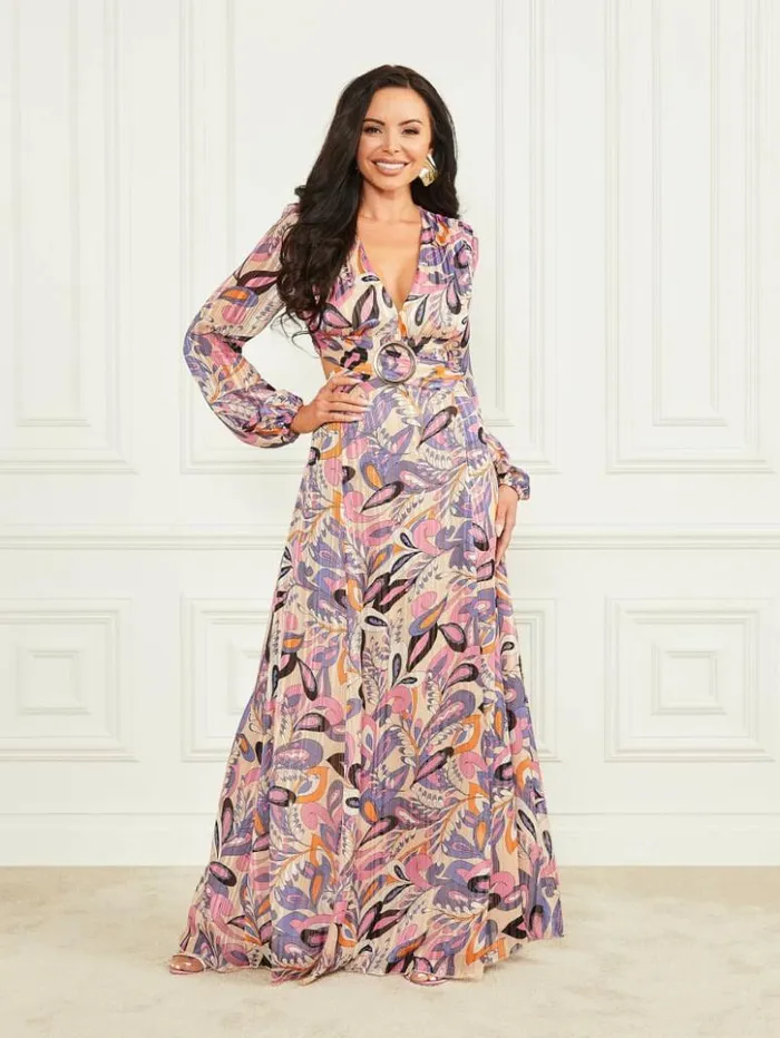 Women GUESS Dresses and Jumpsuits Luise Crused Paisley Dress Crused Paisley