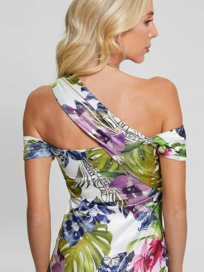 Women GUESS Dresses and Jumpsuits Malori Twisted Strap Dress Island Fancy