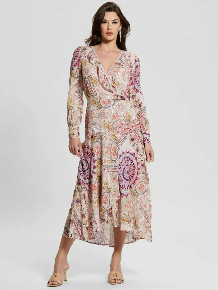 Women GUESS Dresses and Jumpsuits Monique Printed Dress Carousel Print