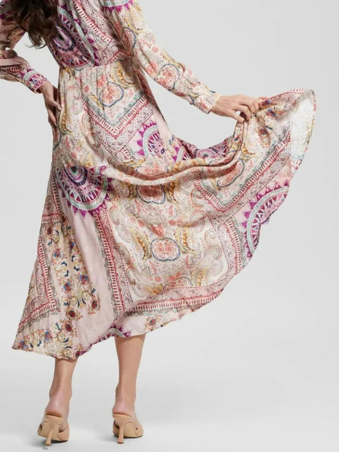 Women GUESS Dresses and Jumpsuits Monique Printed Dress Carousel Print