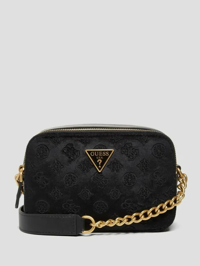 Women GUESS Handbags Ales Camera Bag Black