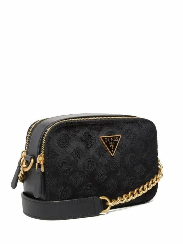 Women GUESS Handbags Ales Camera Bag Black