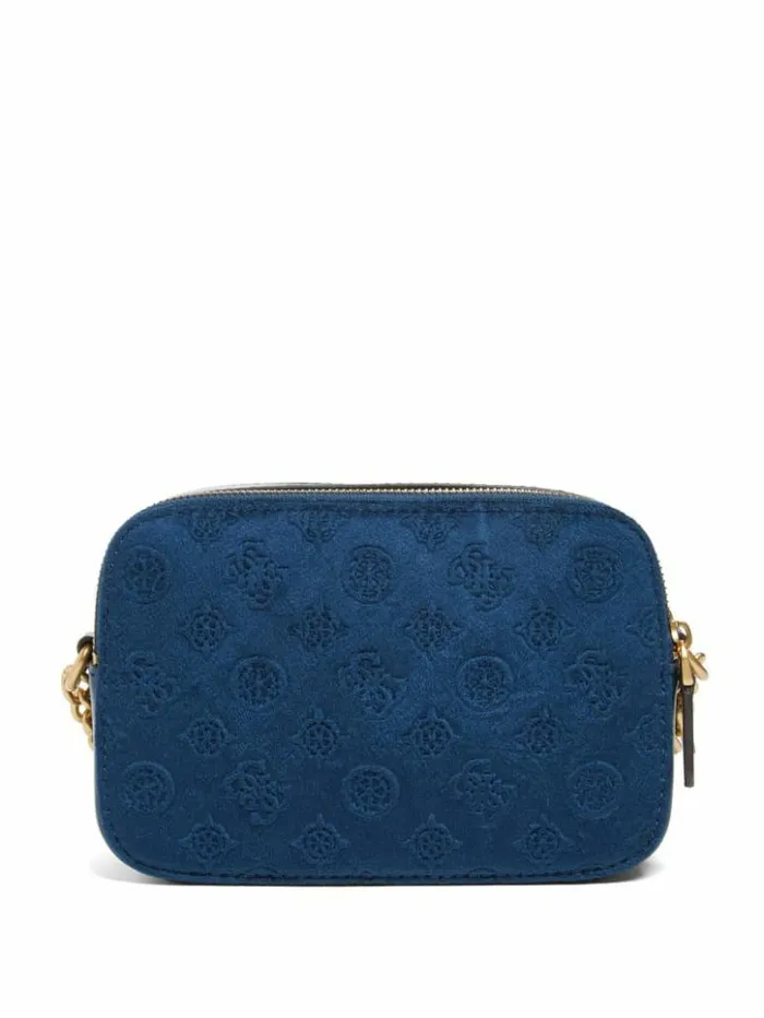 Women GUESS Handbags Ales Camera Bag Navy Blue