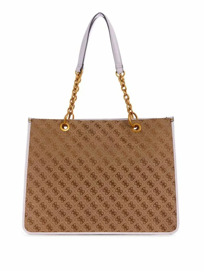 Women GUESS Handbags Aviana Tote Lattelilac