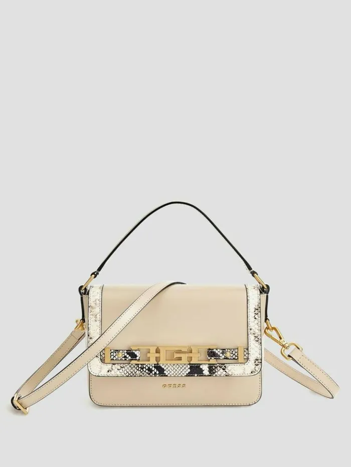 Women GUESS Handbags Cristina Small Leather Crossbody Multi