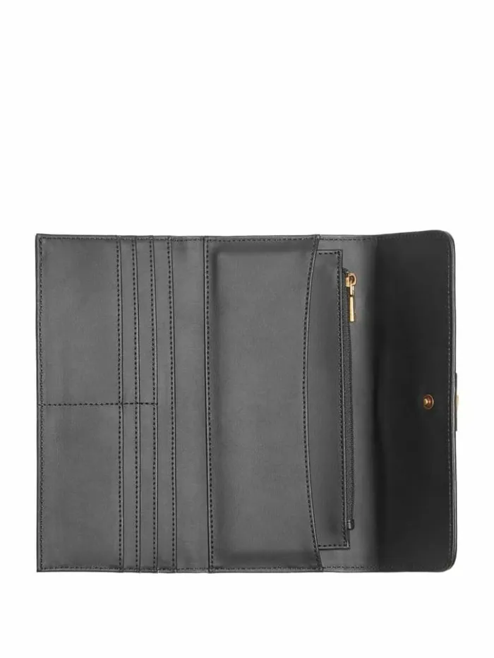 Women GUESS Handbags Ginevra Logo Clutch Wallet Cloud Wash