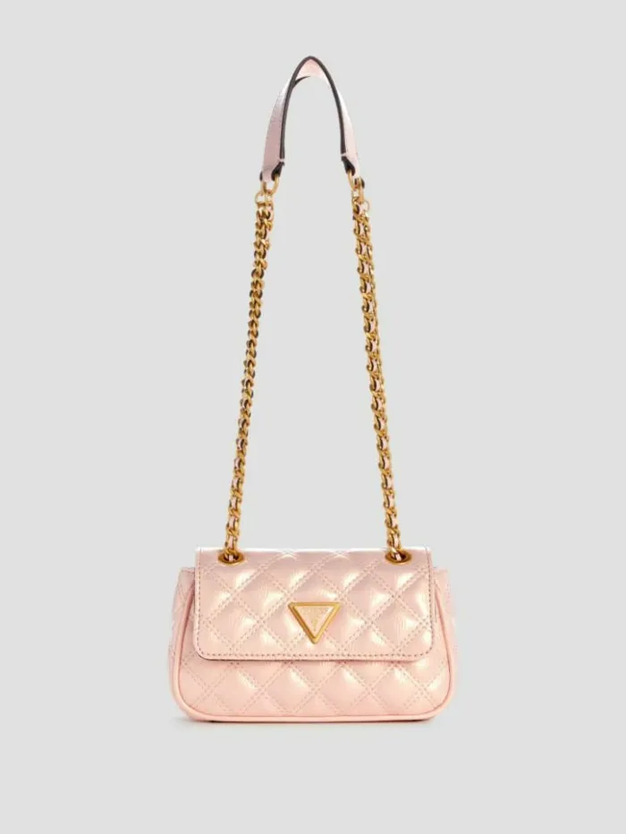 Women GUESS Handbags Giully Mini Convertible Crossbody Light Rose