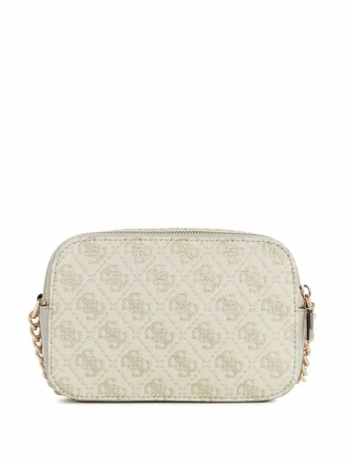Women GUESS Handbags Izzy Camera Bag Dove Logo