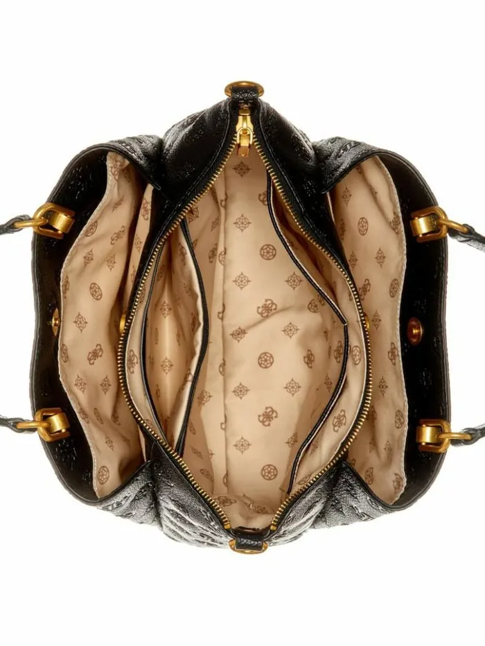 Women GUESS Handbags Izzy Peony Girlfriend Satchel Blossom